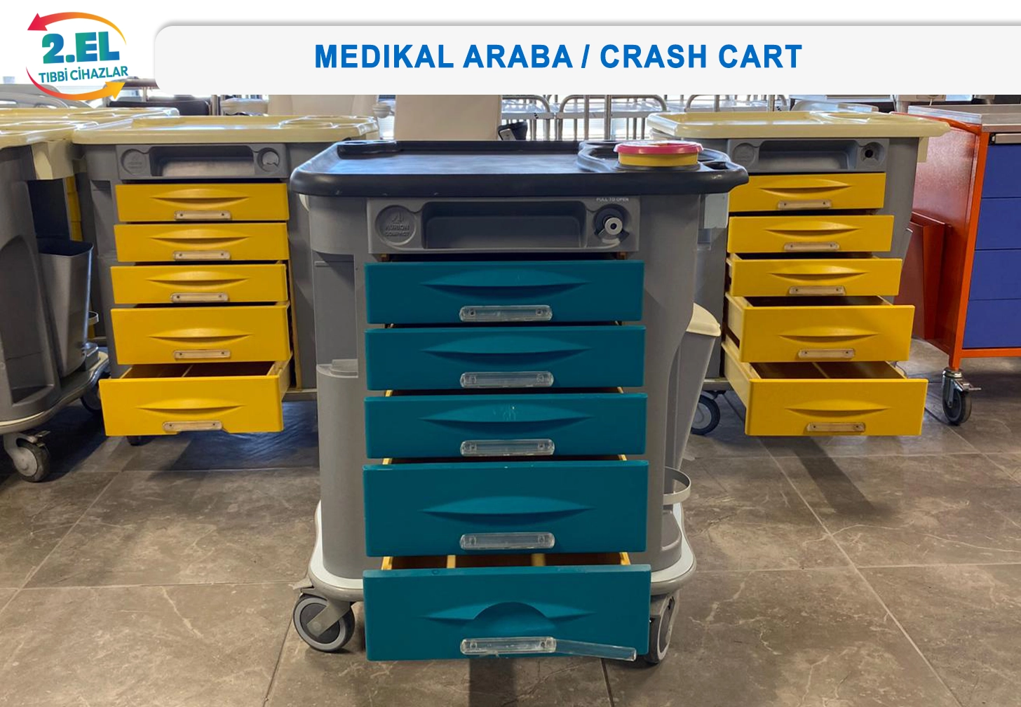 İkinci El Medikal Araba / Crash Cart